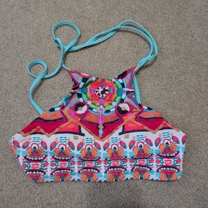 Colorful Geometric Bikini Top